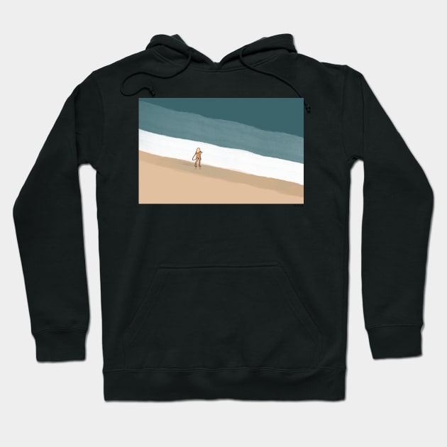 Surf Hoodie by blacknallillustration